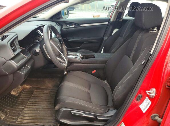 2HGFC2F57KH000108 2019 HONDA CIVIC Red Вид салону спереду