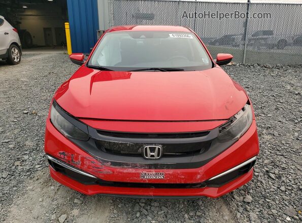 2HGFC2F57KH000108 2019 HONDA CIVIC Red Вид спереду