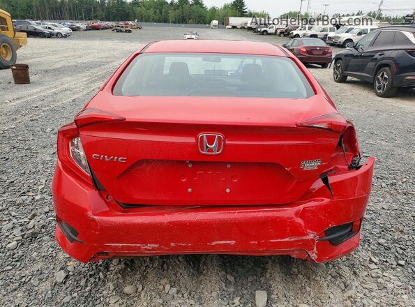 2HGFC2F57KH000108 2019 HONDA CIVIC Red Вид ззаду