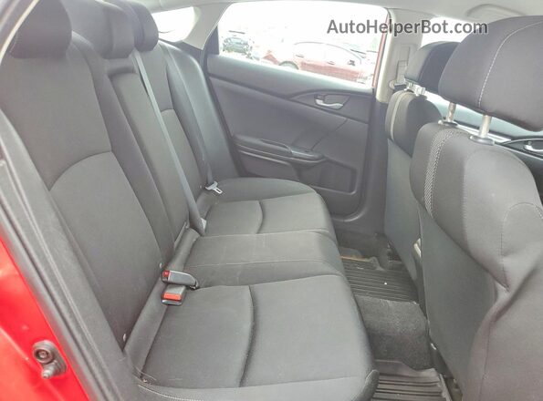 2HGFC2F57KH000108 2019 HONDA CIVIC Red Вид задніх сидінь