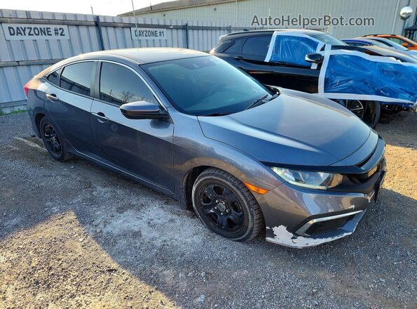 2HGFC2F57MH016764 2021 HONDA CIVIC Gray წინა მარჯვენა