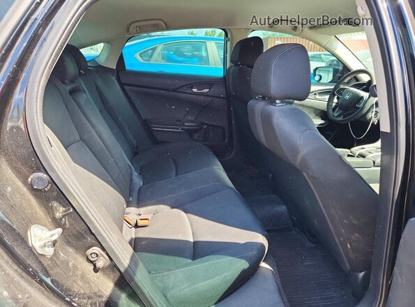 2HGFC2F58GH027308 2016 HONDA CIVIC Black უკანა სავარძლების ხედი