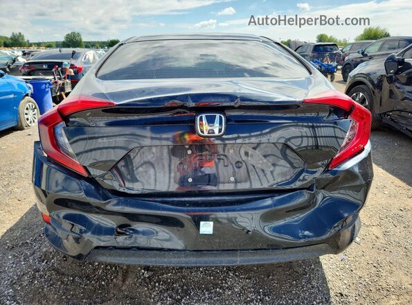 2HGFC2F58GH027308 2016 HONDA CIVIC Black უკანა ხედი
