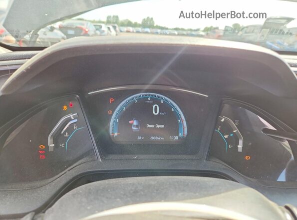 2HGFC2F58GH027308 2016 HONDA CIVIC Black ხელსაწყოთა პანელის ხედი