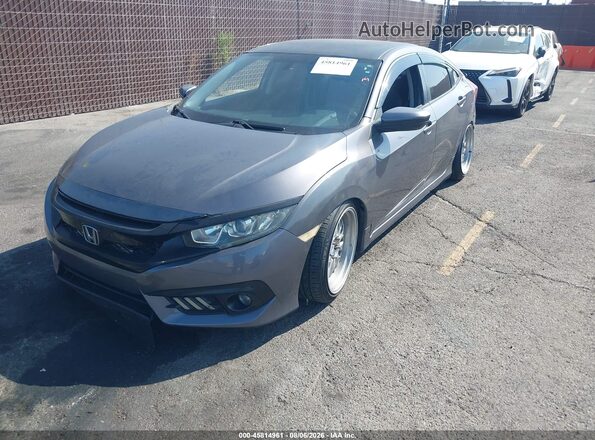 2HGFC2F58GH531860 2016 HONDA CIVIC Gray Vista tres cuartos delantera izquierda