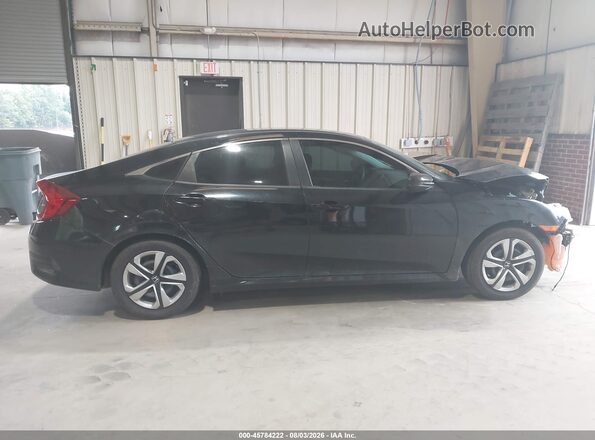 2HGFC2F58GH538906 2016 HONDA CIVIC Black უკანა სალონის ხედი