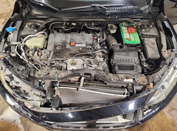 2HGFC2F58GH539652 2016 HONDA CIVIC Black Вид задньої частини салону