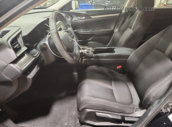 2HGFC2F58GH539652 2016 HONDA CIVIC Black Вид салону спереду