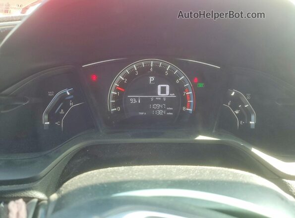 2HGFC2F58GH546116 2016 HONDA CIVIC Red ხელსაწყოთა პანელის ხედი