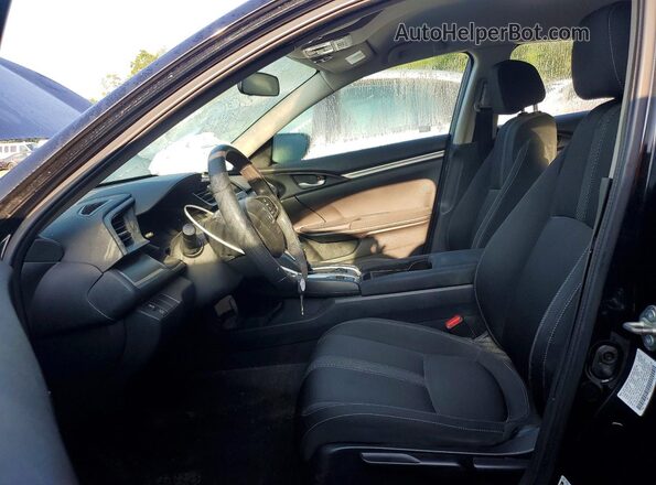 2HGFC2F58HH524778 2017 HONDA CIVIC Black Вид салону спереду