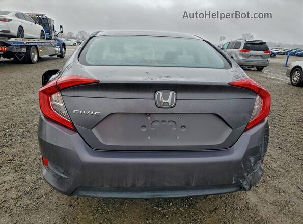 2HGFC2F58JH546818 2018 HONDA CIVIC Gray Вид ззаду