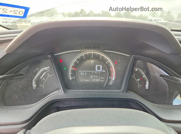 2HGFC2F58JH564557 2018 HONDA CIVIC Серебряный Вид щитка приборов