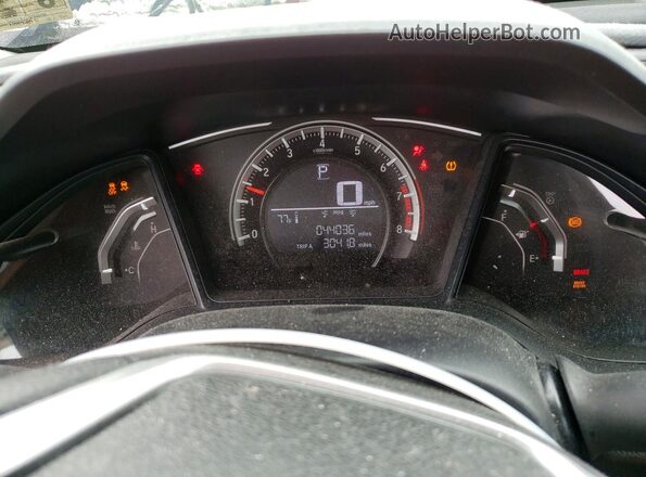 2HGFC2F58JH587837 2018 HONDA CIVIC Gray Սարքավորումների վահանակի տեսք