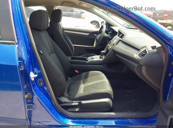 2HGFC2F58JH596893 2018 HONDA CIVIC Blue Вид салону спереду