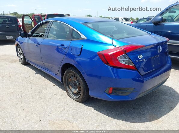 2HGFC2F58JH596893 2018 HONDA CIVIC Blue Задня ліва чверть