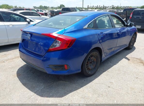 2HGFC2F58JH596893 2018 HONDA CIVIC Blue Задня права чверть