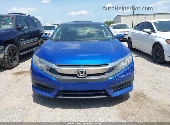 2HGFC2F58JH596893 2018 HONDA CIVIC Blue Вид щитка приладів