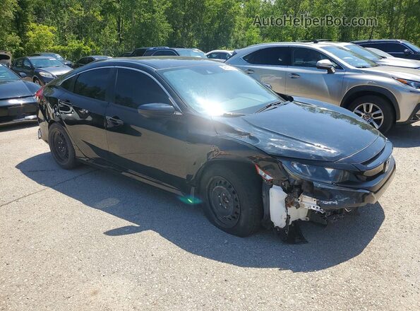 2HGFC2F58LH006694 2020 HONDA CIVIC Black წინა მარჯვენა