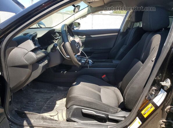 2HGFC2F58LH006694 2020 HONDA CIVIC Black წინა სალონის ხედი