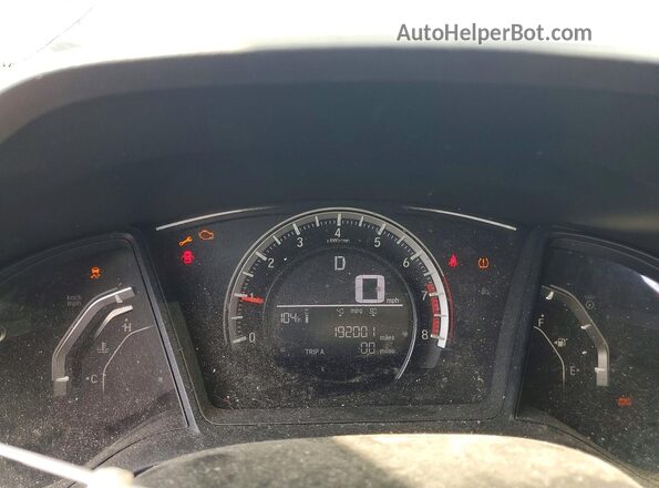 2HGFC2F59GH512685 2016 HONDA CIVIC Red Instrument cluster view