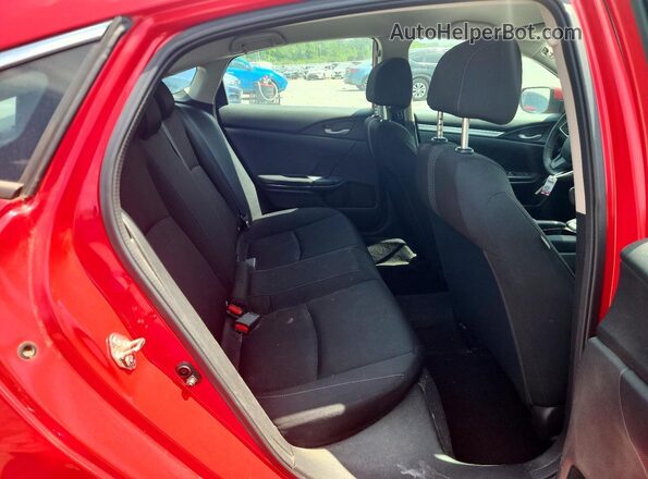 2HGFC2F59GH512685 2016 HONDA CIVIC Red Rear seats view