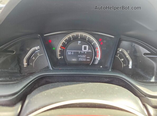 2HGFC2F59GH535979 2016 HONDA CIVIC White Widok zestawu wskaźników
