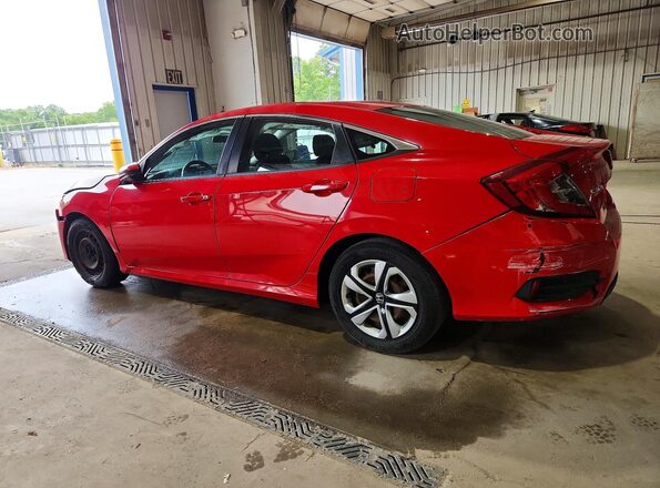 2HGFC2F59HH541704 2017 HONDA CIVIC Red Trasero izquierdo