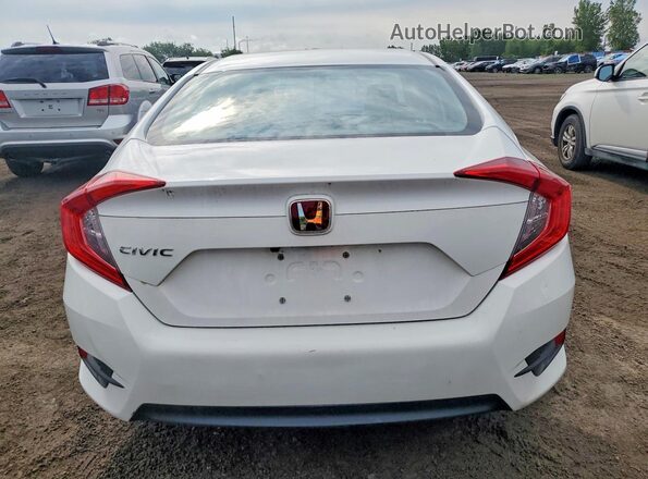 2HGFC2F59JH026059 2018 HONDA CIVIC White Widok z tyłu
