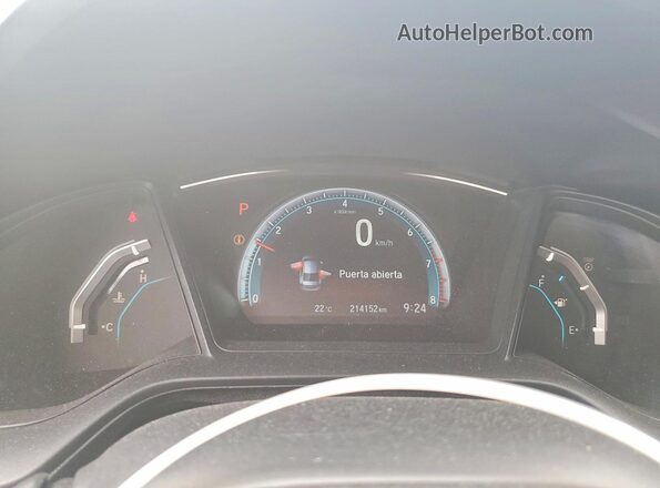 2HGFC2F59JH026059 2018 HONDA CIVIC White Widok zestawu wskaźników