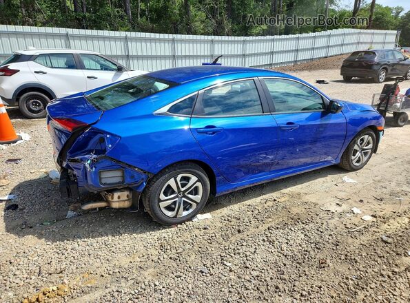 2HGFC2F59JH519417 2018 HONDA CIVIC Синий Задняя правая четверть