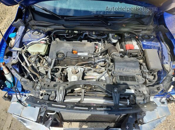 2HGFC2F59JH519417 2018 HONDA CIVIC Синий Вид задней части салона