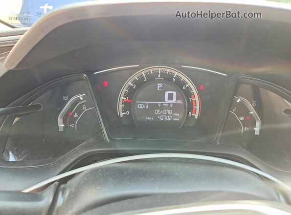 2HGFC2F59JH519417 2018 HONDA CIVIC Синий Вид щитка приборов