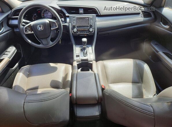 2HGFC2F59JH519417 2018 HONDA CIVIC Синий Вид панели приборов