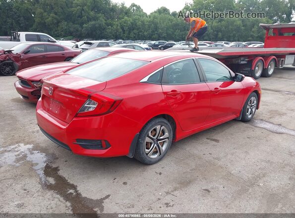 2HGFC2F59JH541725 2018 HONDA CIVIC Red Trasero derecho