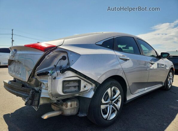 2HGFC2F59JH542695 2018 HONDA CIVIC Silver Trasero derecho
