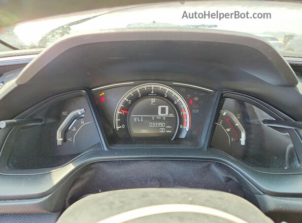 2HGFC2F59JH542695 2018 HONDA CIVIC Silver Vista del cuadro de instrumentos