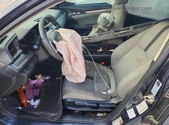 2HGFC2F59JH550134 2018 HONDA CIVIC Gray Widok wnętrza z przodu