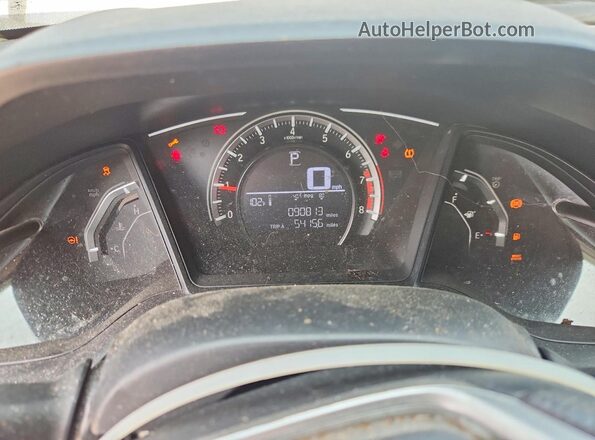 2HGFC2F59JH550134 2018 HONDA CIVIC Gray Widok zestawu wskaźników
