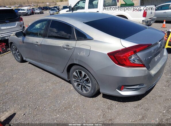 2HGFC2F59JH550487 2018 HONDA CIVIC Silver Trasero izquierdo