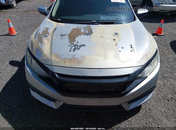 2HGFC2F59JH550487 2018 HONDA CIVIC Silver Vista del cuadro de instrumentos