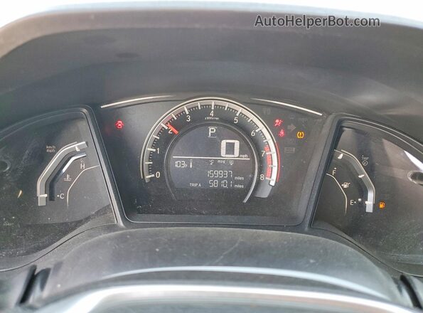 2HGFC2F5XGH526529 2016 HONDA CIVIC Gray Vista del cuadro de instrumentos