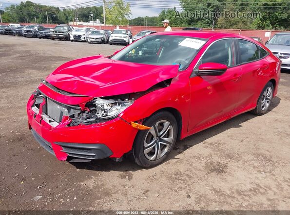 2HGFC2F5XGH562737 2016 HONDA CIVIC Red Przód lewy