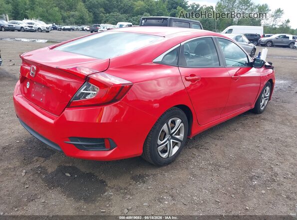 2HGFC2F5XGH562737 2016 HONDA CIVIC Red Tył prawy