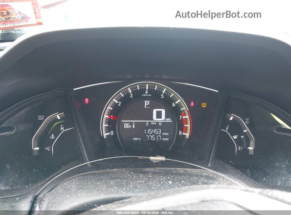 2HGFC2F5XGH562737 2016 HONDA CIVIC Red Widok tylnych siedzeń