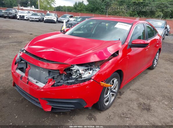 2HGFC2F5XGH562737 2016 HONDA CIVIC Red Widok z przodu