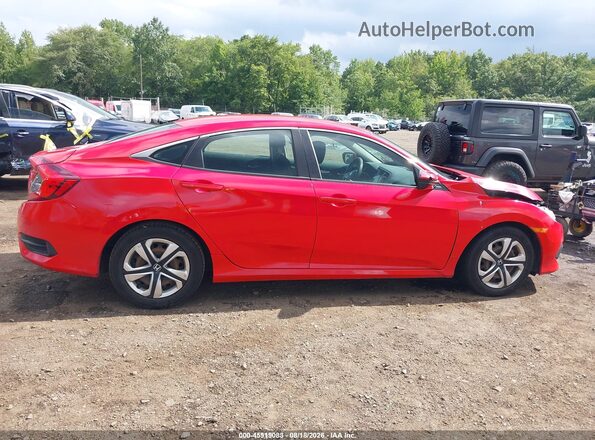 2HGFC2F5XGH562737 2016 HONDA CIVIC Red Widok wnętrza z tyłu