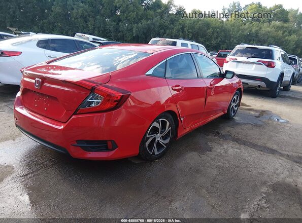 2HGFC2F5XGH576346 2016 HONDA CIVIC Red უკანა მარჯვენა