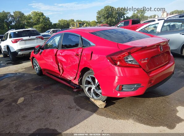 2HGFC2F5XGH576346 2016 HONDA CIVIC Red უკანა მარცხენა