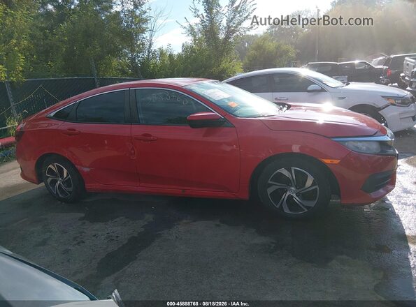 2HGFC2F5XGH576346 2016 HONDA CIVIC Red ხელსაწყოთა პანელის ხედი