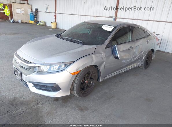 2HGFC2F5XHH528377 2017 HONDA CIVIC Silver წინა მარცხენა ხედი სამი მეოთხედიდან